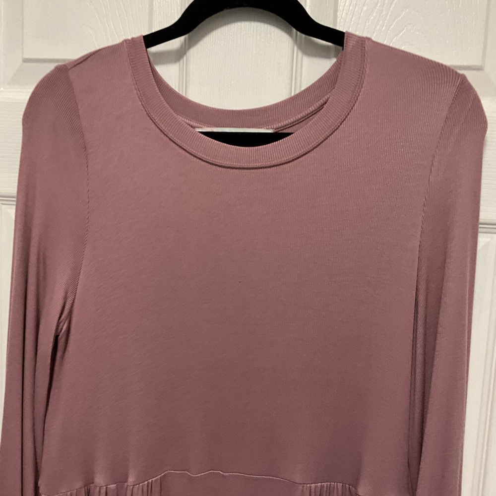 Free People Cameron Dusty Rose Pullover Oversized Timeless Maxi Dress Size XS - Picture 4 of 8